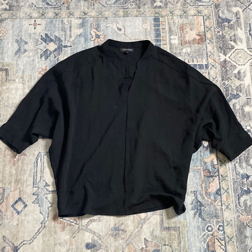 Lord & Taylor Oversized Short Sleeve Shirt